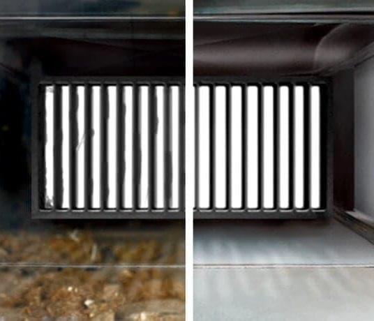 air duct cleaning before and after