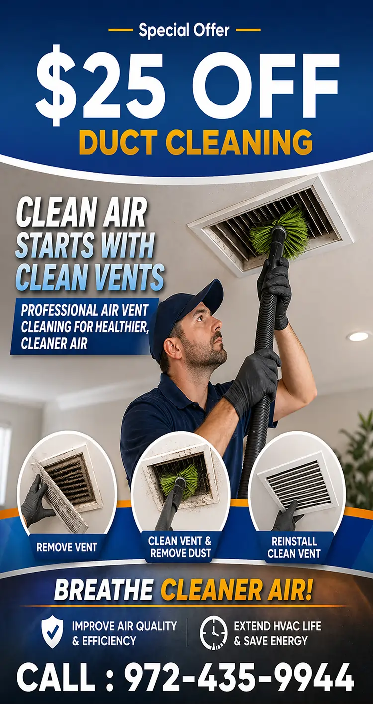 Professional Air Vent Cleaning offer