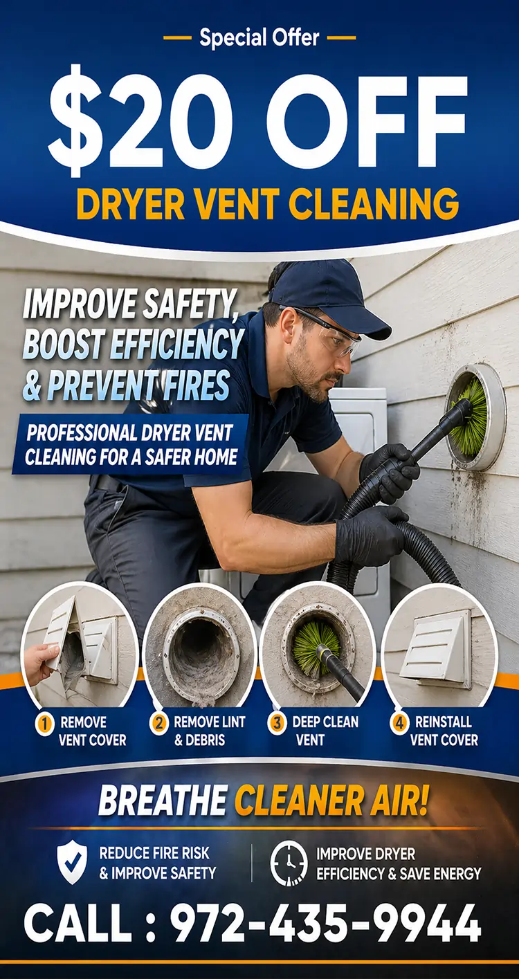 Professional Dryer Vent Cleaning offer